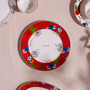 Karaca Frida Servis Tabağı Kırmızı 27 Cm
