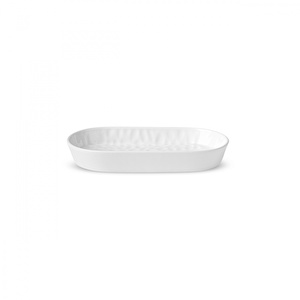 Karaca x Refika Bembeyaz Kayık Tabak 18 cm görseli 6