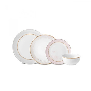 Karaca Elegance Bone Moonlight 24 Parça 6 Kişilik Yemek Takımı görseli 2