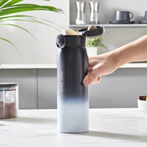Karaca Skyfall Çelik Sızdırmaz Termos 500 ml Siyah görseli 7