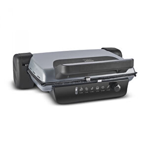 Karaca Crust Grill Toast 6 Dilim Kapasiteli Izgara ve Tost Makinesi Antrasit 1800W görseli 1