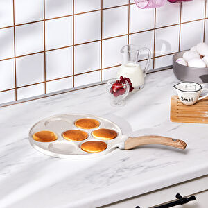 Karaca Mutfaksever Biogranit Pankek Tava 26 Cm Krem