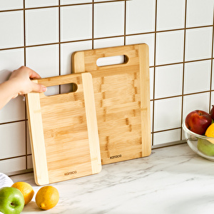 Karaca Lowell Bamboo 2'li Pro Kesme Tahtası