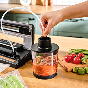 Karaca Seal and Fresh Inox Gıda Vakum ve Mühürleme Makinesi 5 Adet Poşet ve 1 Adet Rulo Hediyeli görseli 12