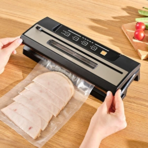 Karaca Seal and Fresh Inox Gıda Vakum ve Mühürleme Makinesi 5 Adet Poşet ve 1 Adet Rulo Hediyeli görseli 7