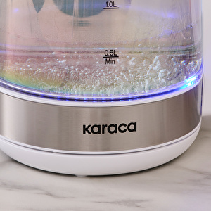 Karaca ShinyGlass K20 2200W Su Isıtıcısı Opal görseli 7