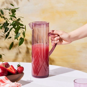 Karaca Foret Akrilik Kırılmaz 5 Parça Sürahi Seti Pembe görseli 4