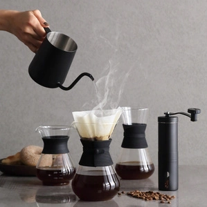 Jumbo Venti Siyah Çelik Coffe Kettle 600 ml görseli 2