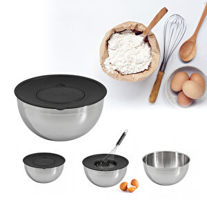 Jumbo Globe 2 Kapaklı Karıştırma Kabı 24 cm görseli 1