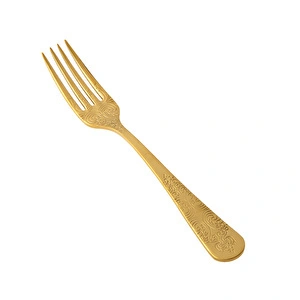 Jumbo Antique Titanyum Gold 12 Kişilik 84 Parça Çatal Kaşık Bıçak Takımı görseli 5