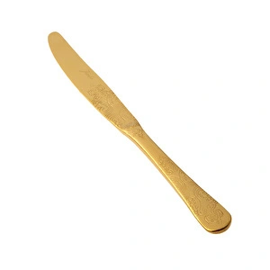 Jumbo Antique Titanyum Gold 12 Kişilik 84 Parça Çatal Kaşık Bıçak Takımı görseli 6
