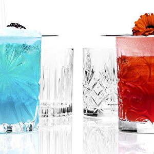 RCR Mixology Yüksek Kalite Cam 4'Lü Bardak Takımı