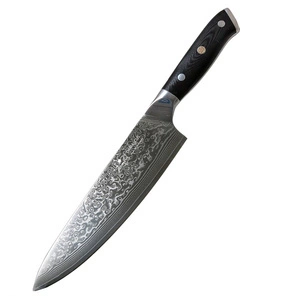 Jumbo Kitaye Damascus Chef Bıçak 20 cm görseli 4