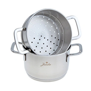 Jumbo Baby Steel 6 Parça Çelik Tencere Seti görseli 5