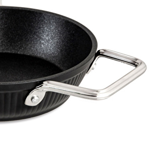 Jumbo Dublin Black İndüksiyon Tabanlı Sahan 22 cm görseli 3