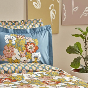 Karaca Home Renie Çift Kişilik Ranforce Nevresim Takımı Hardal görseli 4