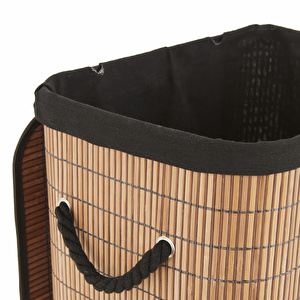 Karaca Home Gillina Bambu Kirli Sepeti 40x30x59 cm görseli 2