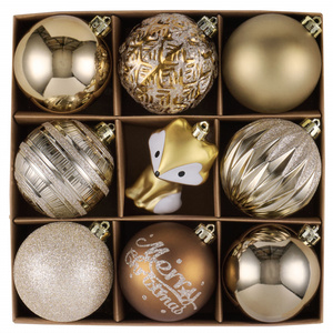 Karaca Home New Year Yılbaşı Foxy 9 Parça Ağaç Süsü Seti görseli 4