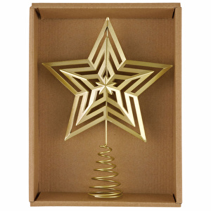 Karaca Home New Year Yılbaşı Golden Star Ağaç Başlığı görseli 6