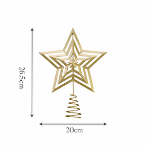 Karaca Home New Year Yılbaşı Golden Star Ağaç Başlığı görseli 7