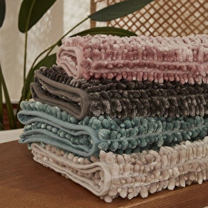 Karaca Home Jules Makarna Banyo Paspası Antrasit 60x90 cm görseli 4