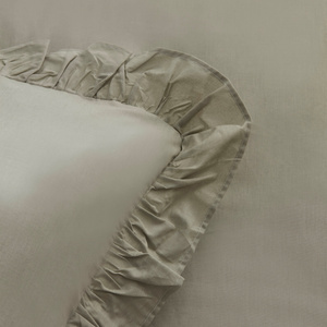 Karaca Home Pure Ruffle %100 Pamuk King Size Fırfırlı Nevresim Takımı Adaçayı görseli 7