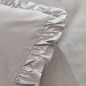 Karaca Home Pure %100 Pamuk Çift Kişilik Nevresim Takımı Gri görseli 4