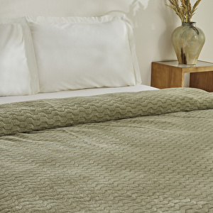 Karaca Home Raunda Çift Kişilik Wellsoft Battaniye Mint görseli 3
