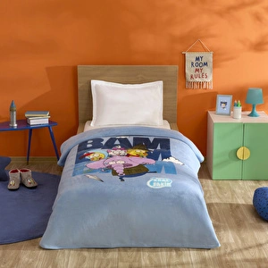 Karaca Home X Kral Şakir Bam Bam Bam Tek Kişilik Battaniye görseli 1