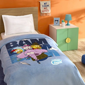 Karaca Home X Kral Şakir Bam Bam Bam Tek Kişilik Battaniye görseli 2