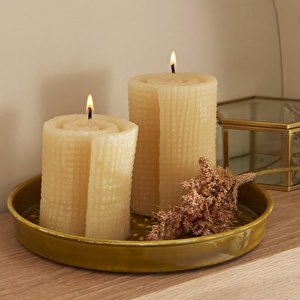 Karaca Home Spin Mum Ekru 12 cm görseli 3