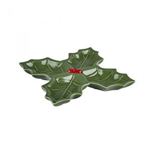Karaca New Year Yılbaşı Kokina Dört Bölmeli Çerezlik 18 Cm  görseli 5