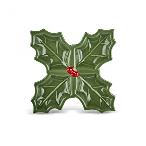 Karaca New Year Yılbaşı Kokina Dört Bölmeli Çerezlik 18 Cm  görseli 6