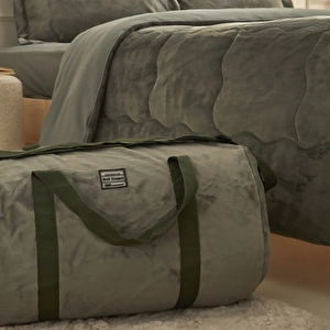 Karaca Home Flufy Tek Kişilik Soft Dream Comfort Set/Uyku Seti Haki görseli 4