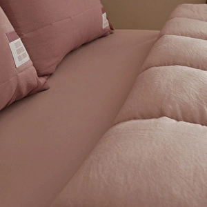 Karaca Home Relax Çift Kişilik Comfort Set/Uyku Seti Pudra görseli 4