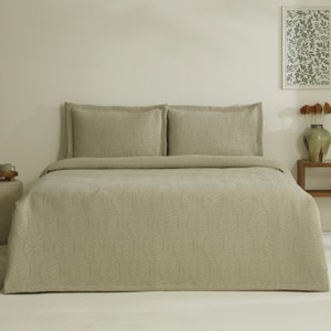 Karaca Home Serenity Çift Kişilik Yatak Örtüsü Seti Beyaz