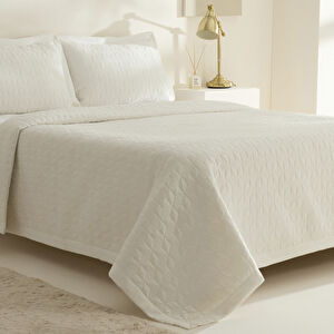 Karaca Home Liora Çift Kişilik Yatak Örtüsü Beyaz