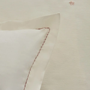 Karaca Home Gres Çift Kişilik Nakışlı Nevresim Pike Takımı Pudra görseli 5