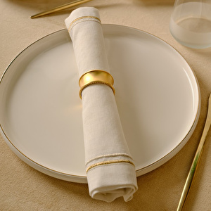 Karaca Home Royal 2'li Peçete Yüzüğü Gold görseli 2