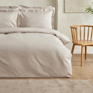 Karaca Home Uniq %100 Pamuk Saten King Size Nevresim Takımı Taş görseli 2