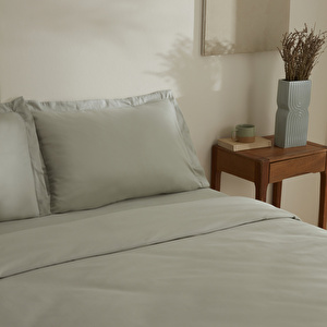 Karaca Home Jemma 120 Tel %100 Pamuk Saten Çift Kişilik Nevresim Takımı Yeşil görseli 4