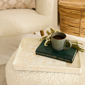 Karaca Home Carrie Dekoratif Tepsi 39x29 5x3.5 cm