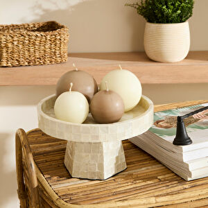 Karaca Home Carrie Ayaklı Dekoratif Tabak 22x13 cm 