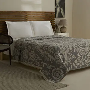 Karaca Home Avery Müslin Çift Kişilik Tek Pike Gri görseli 8