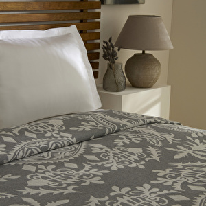 Karaca Home Avery Müslin Çift Kişilik Tek Pike Gri görseli 4