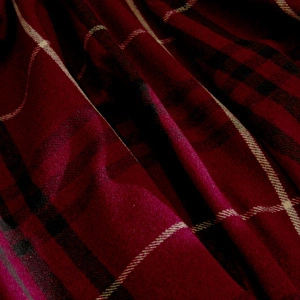 Karaca Home Flanel Throw Tv Battaniyesi Koyu Krem/Kırmızı görseli 2
