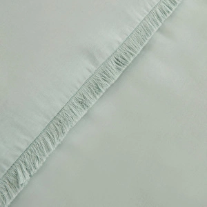 Karaca Home Ella Krep %100 Pamuk Püsküllü Çift Kişilik Nevresim Takımı Mint görseli 6