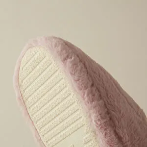 Karaca Home Cosy Peluş Kadın Ev Terliği 38-39 Numara Pembe/Beyaz görseli 3