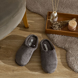 Karaca Home Cosy Havlu Erkek Ev Terliği 44-45 Numara Gri görseli 1