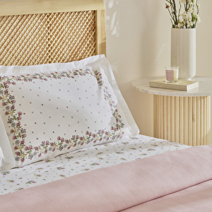 Karaca Home Roshell %100 Pamuk Tek Kişilik Pike Takımı Pudra görseli 3